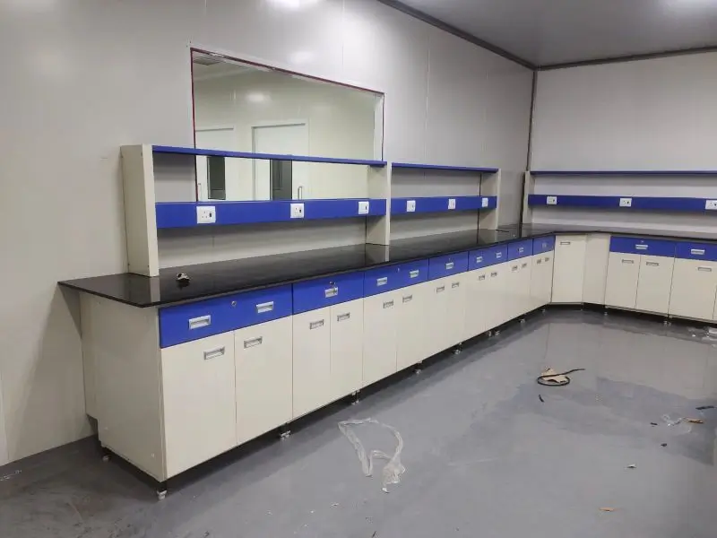 laboratory Stand Alone Units in the corner of a lab